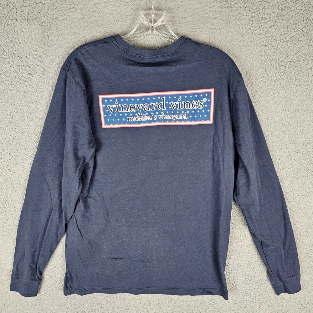 Vineyard Vines Shirt Men's S Star Pocket Martha's Vineyard Long‎ Sleeve 1V014253